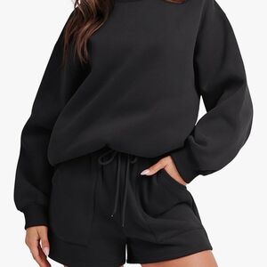 Elegant Brown Women's Short Set.